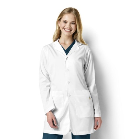 Lab Coat (color:  Navy Blue)